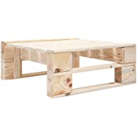 Los mejores  - vidaXL Mesa Centro Palets Jardín Otomana Palés Exterior Reposapiés Mueble Pallets Patio Terraza o Interior Madera Pino…